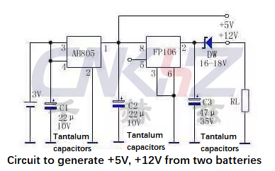 6 3V 至 +5V、+12V 电路
